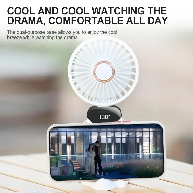 Foldable Handheld Neck Fan