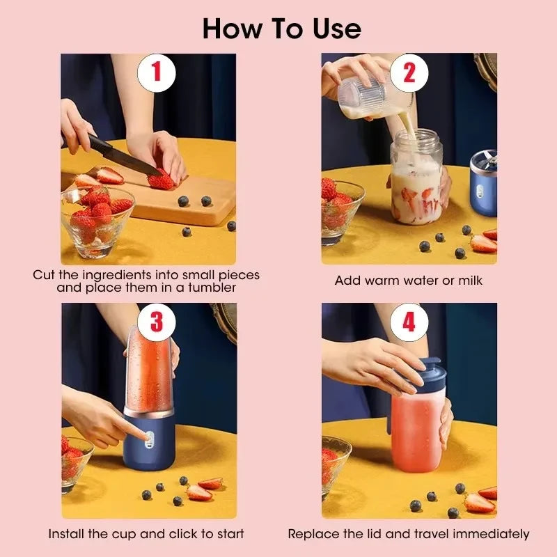 Portable USB Personal Blender